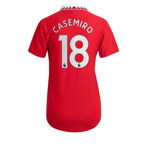 Fotbalové Dres Manchester United Casemiro #18 Dámské Domácí 2022-23 Krátký Rukáv